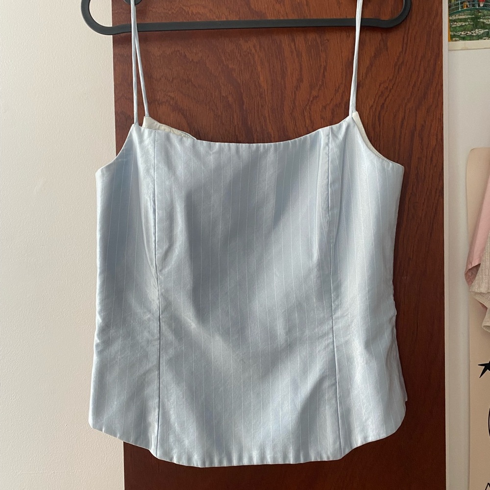 Vintage Pinstripe Corset Top